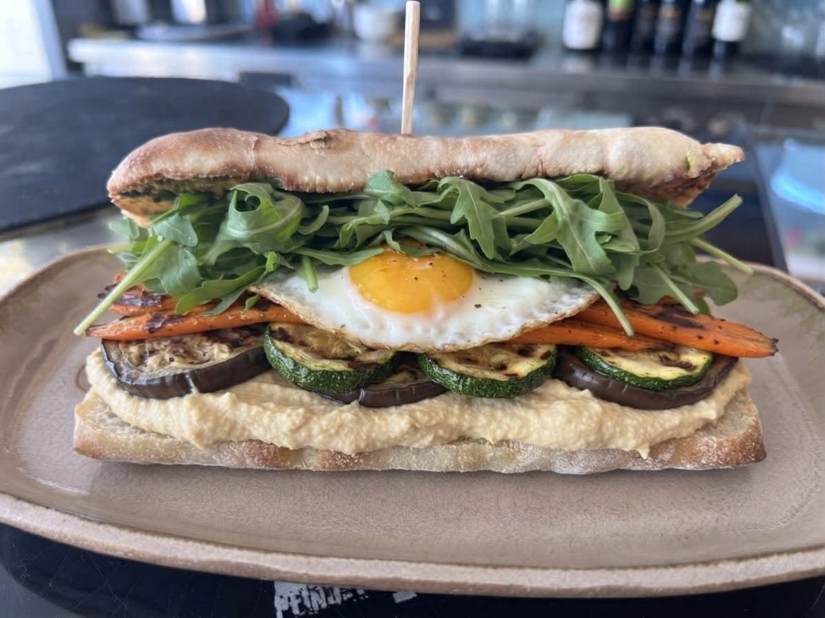 Ciabatta vegetariana